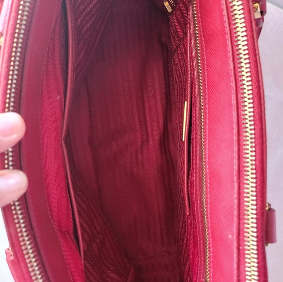 Prada Saffiano Hot Pink Purse AUTHENTIC - Picture 12 of 16